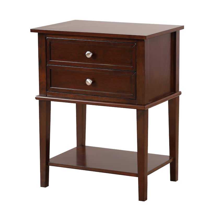 Porch & Den Merton Rectangular Nightstand - Cappuccino
