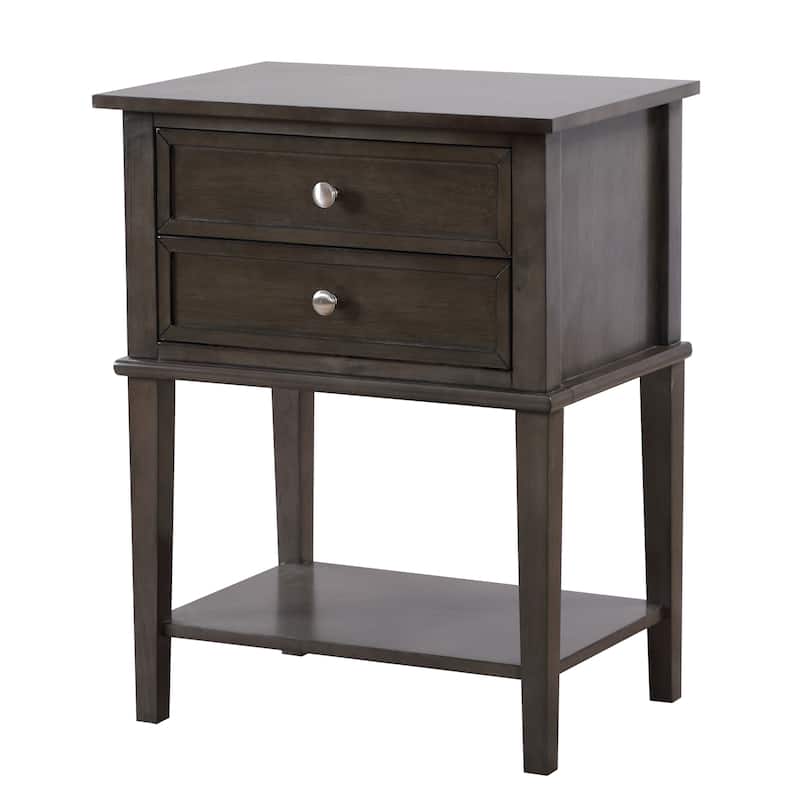 Porch & Den Merton Rectangular Nightstand - Smoked Gray