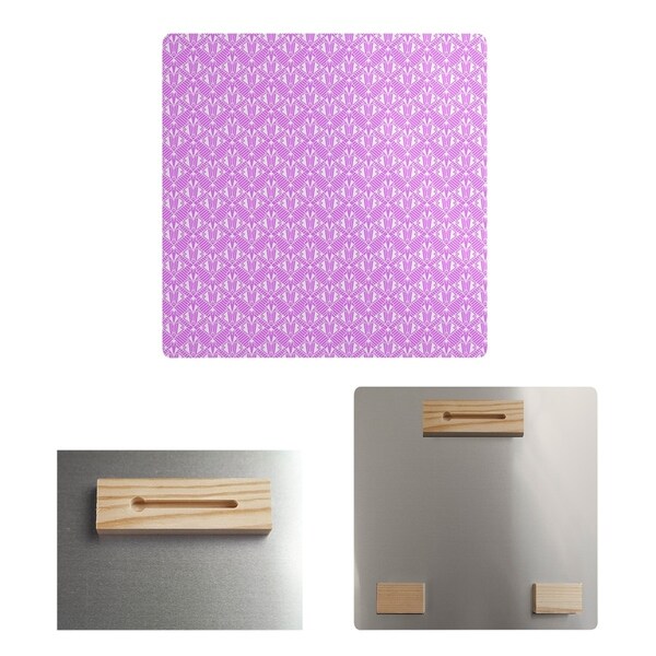 Katelyn Elizabeth Violet Art Deco Metal Print