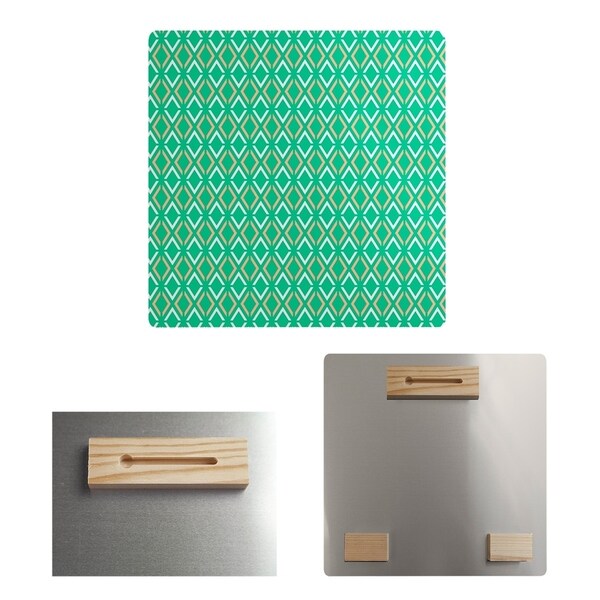 Katelyn Elizabeth Green with Orange Arrow Diamonds Metal Print