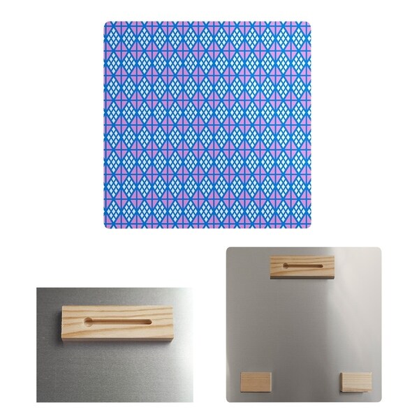 Katelyn Elizabeth Blue with Purple Diamonds Metal Print