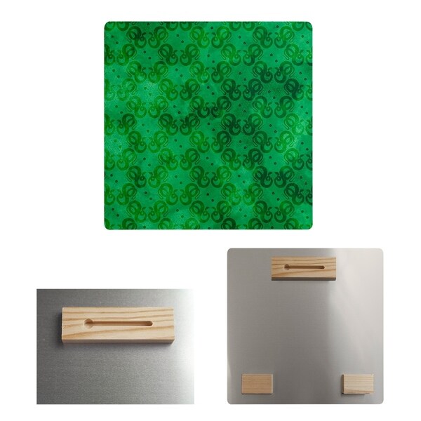 Katelyn Elizabeth Green Snakes Pattern Metal Print