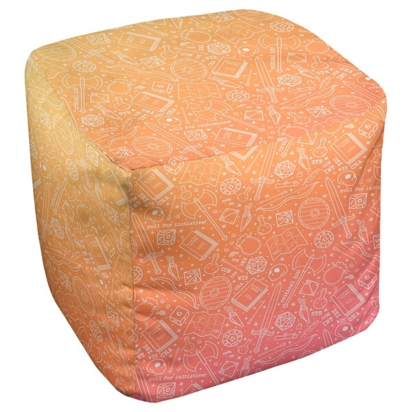 Katelyn Elizabeth Sunset Ombre RPG Pattern Ottoman
