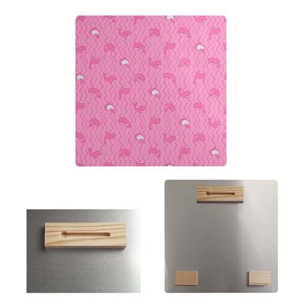 Katelyn Elizabeth Pink Whales Pattern Metal Print