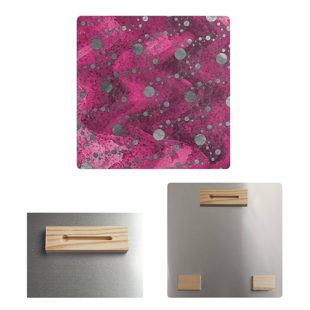 Katelyn Elizabeth Pink Planets & Stars Metal Print