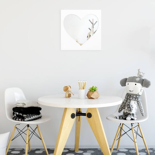Shop Patton Wall Decor 18x18 Heart Cutout Wall Accent Mirror