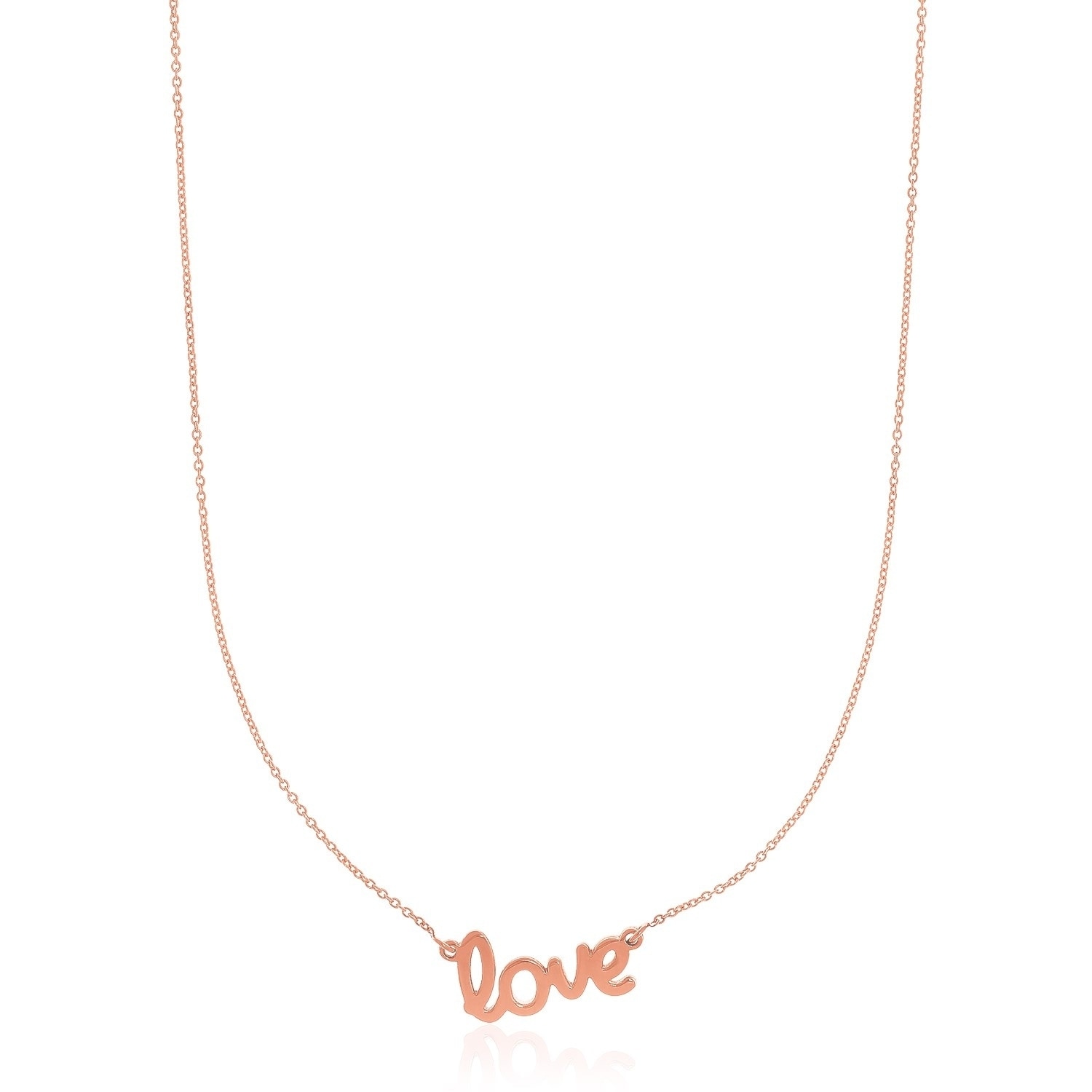 Love Necklace-Dainty necklace-Silver Necklace-Love Script-Gold Love Necklace-RoseGold Necklace WJ3FG
