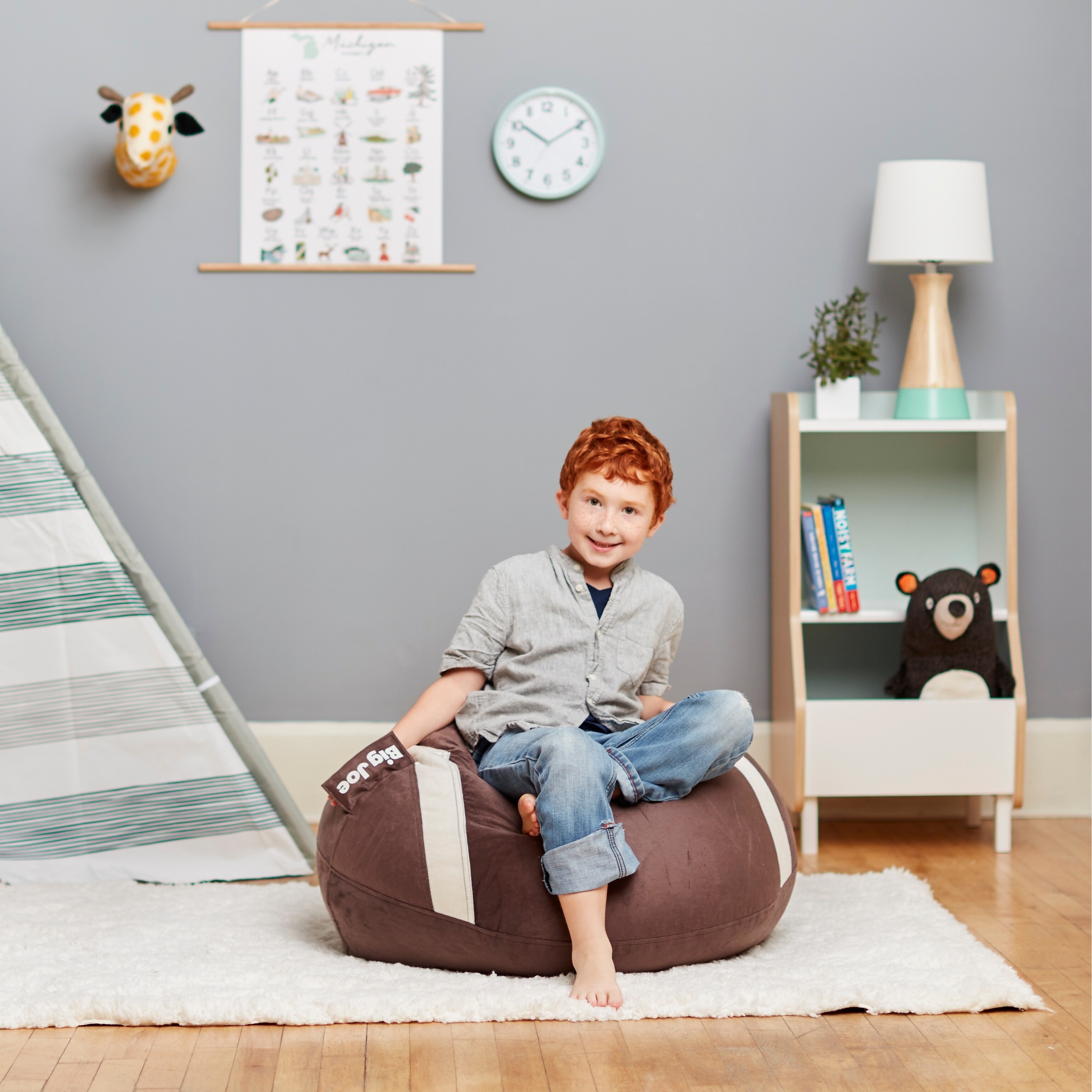 big joe basketball bean bag chair