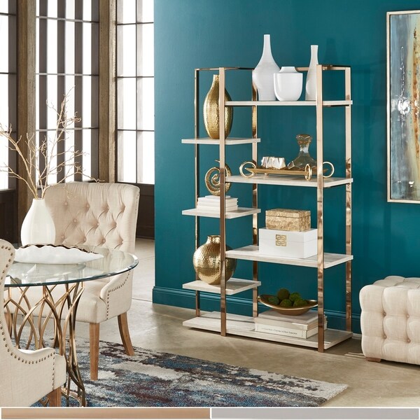 Silver Orchid Adams 72-inch Metal Bookcase