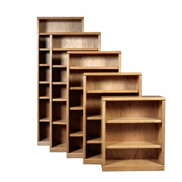 Golden Oak Adjustable Wood Shelf 12 D x 36 L