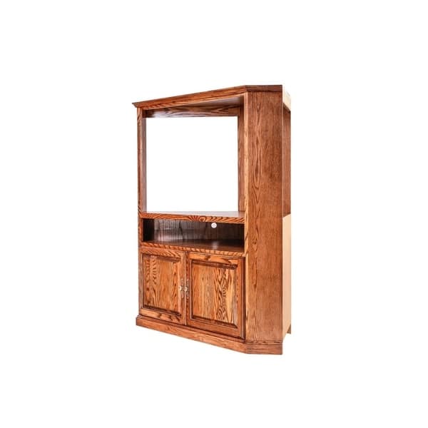 Shop Traditional Oak Large Corner Tv Unit 63w X 63h X 32d Free