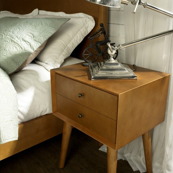 Shop Landon Night Stand In Acorn Overstock 27366606