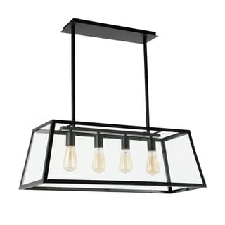 Light Society Morley Glass Chandelier (Matte Black) - Chandeliers For Bedrooms by Overstock.com