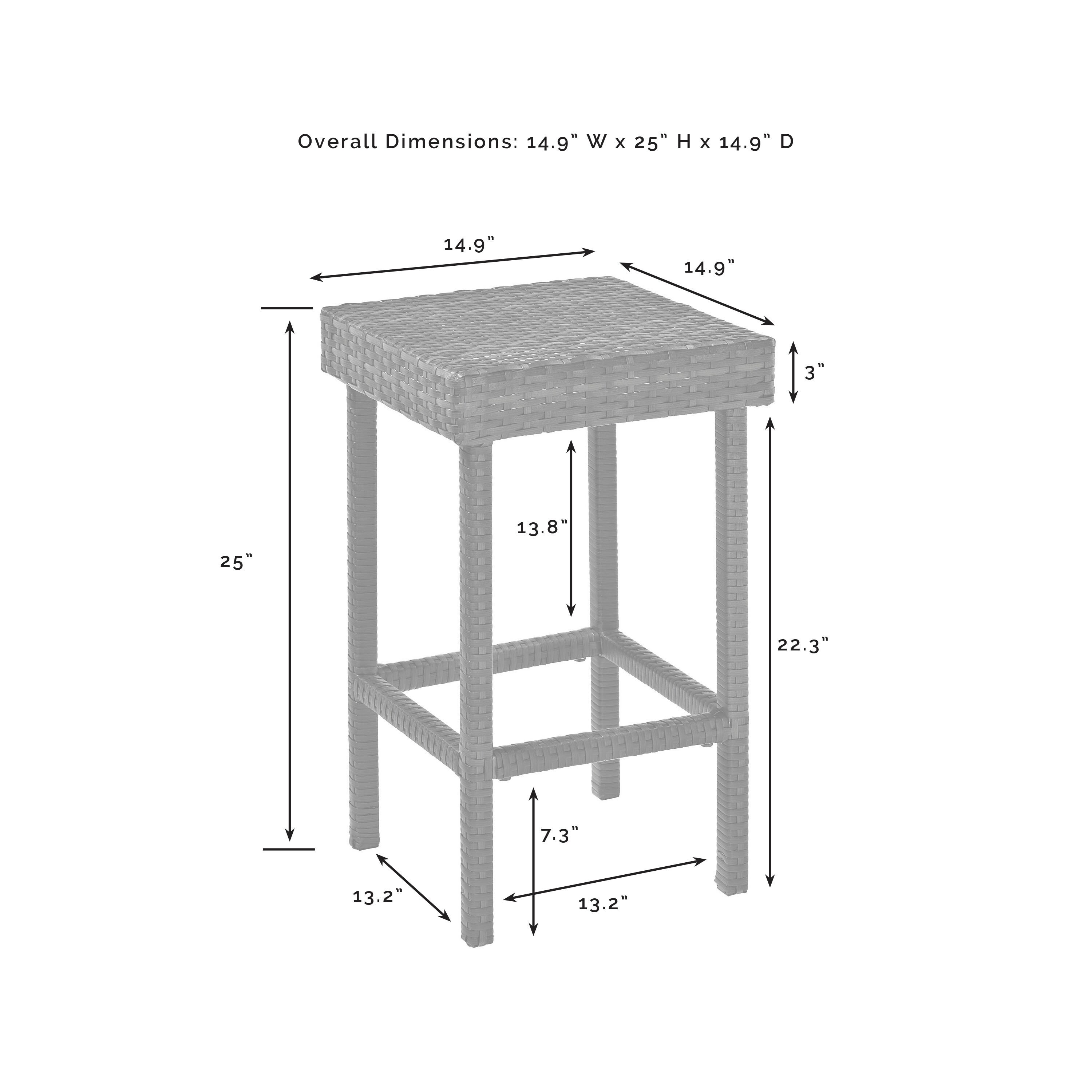 Shop Palm Harbor Outdoor Wicker Counter Height Stool Set Of 2 Overstock 27368287