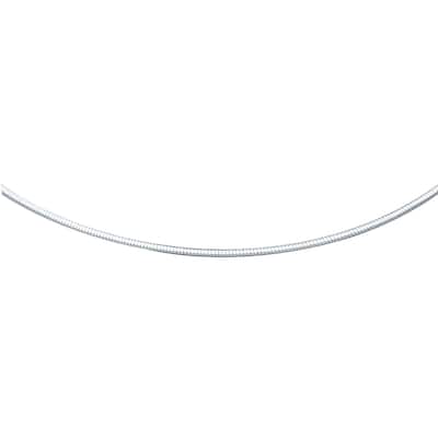 14k White Gold Classic Omega Style Chain (2 mm)