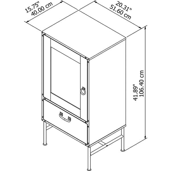 Shop Ironworks Audio Storage Cabinet From Kathy Ireland Home By