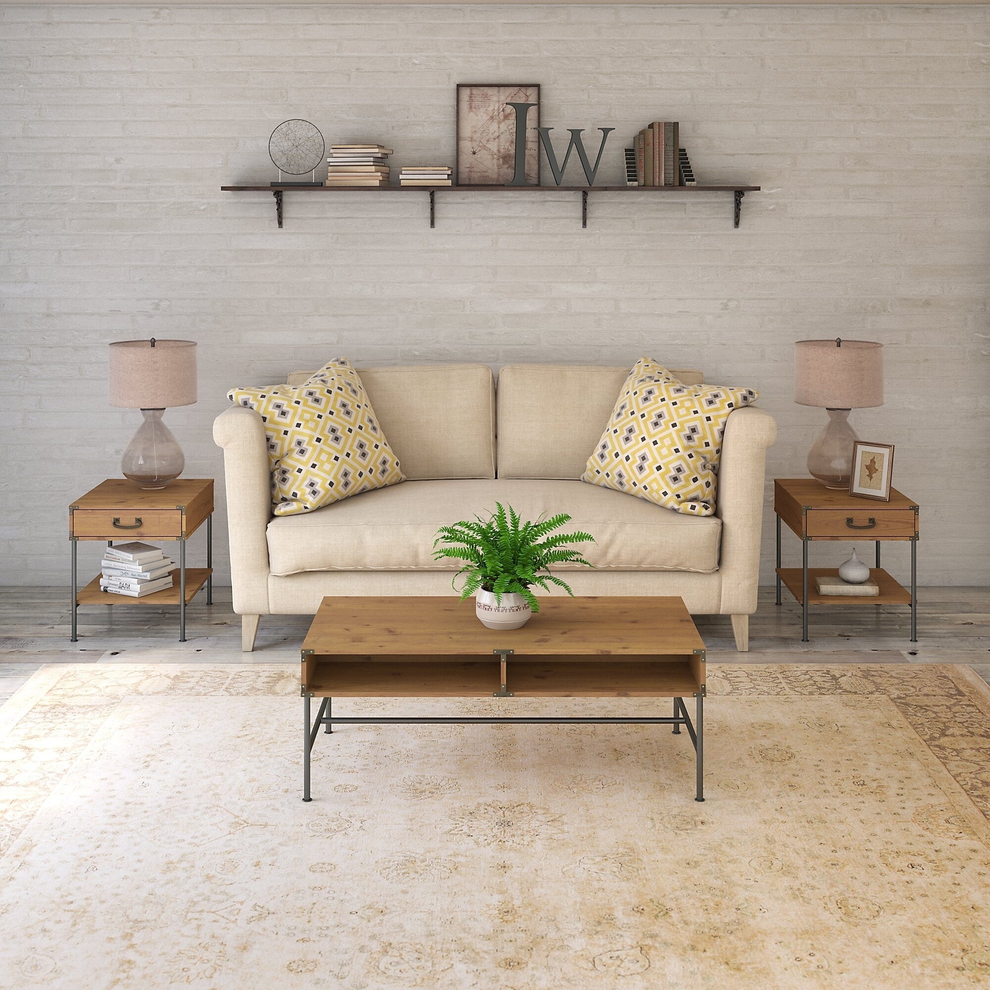 Shop Ironworks Living Room Table Set From Kathy Ireland Home By
