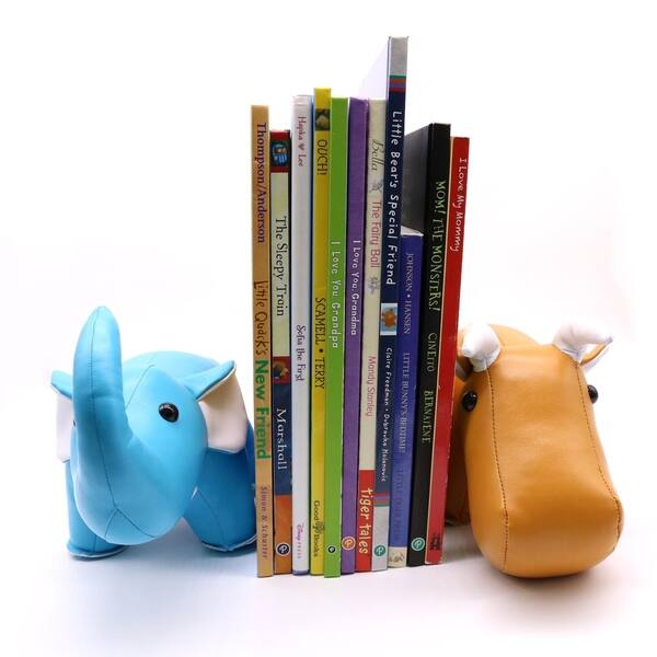 Shop Buyi Leather Animal Decorative Bookend Support For Children Books Overstock 27369889