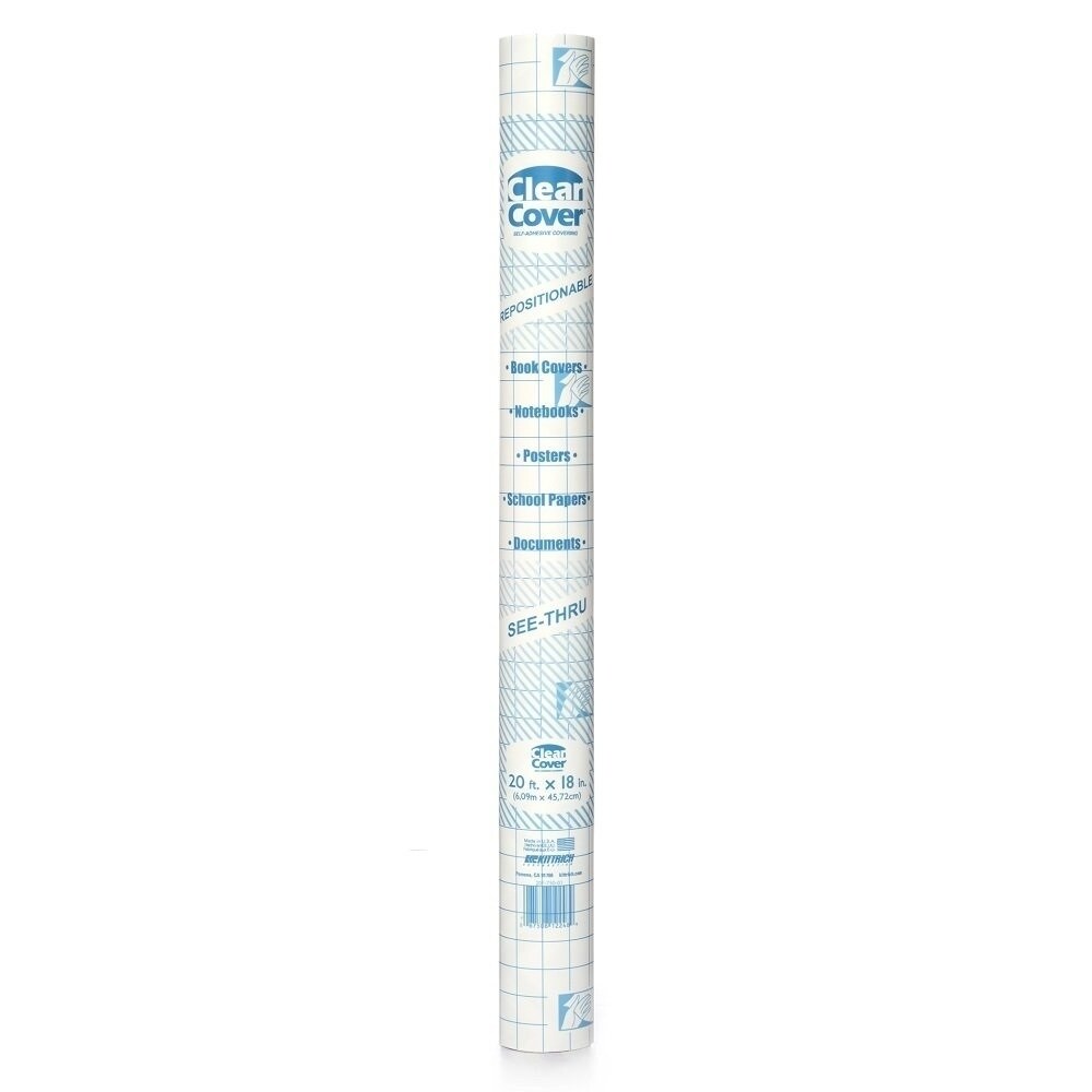 Con-Tact Clear Cover 18 in. x 20 ft. Self-Adhesive Liner