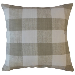 Oormi Plaid Throw Pillow Coconut - Bed Bath & Beyond - 27369942