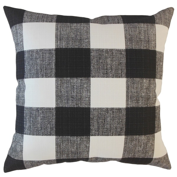 Oormi Plaid Throw Pillow Matte