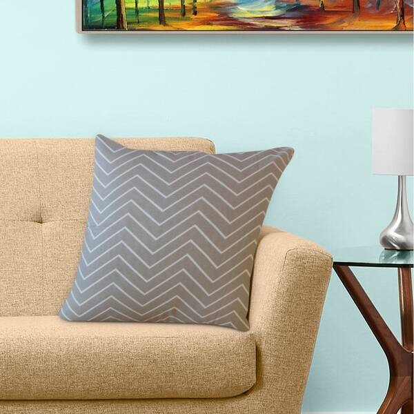 Shop Adelphie Zigzag Throw Pillow Ecru On Sale Free Shipping