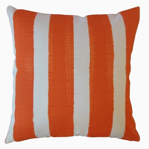 Verity Stripes Throw Pillow Marmalade