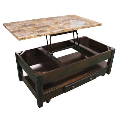 Quinn Traditional Wood Liftop Cocktail Table
