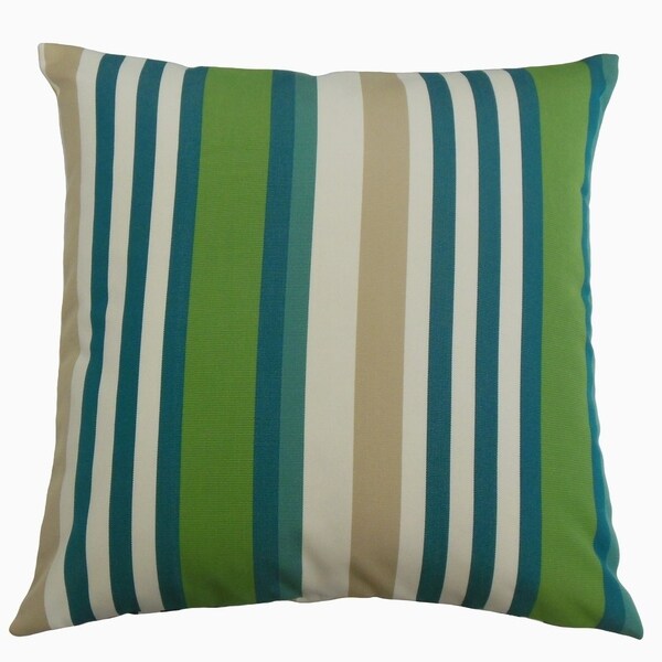 Tamber Striped Throw Pillow Aegean