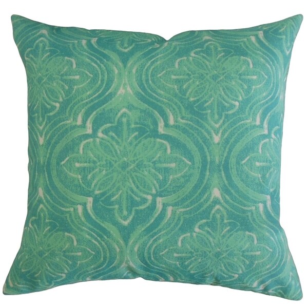 Quilla Damask Throw Pillow Surfside