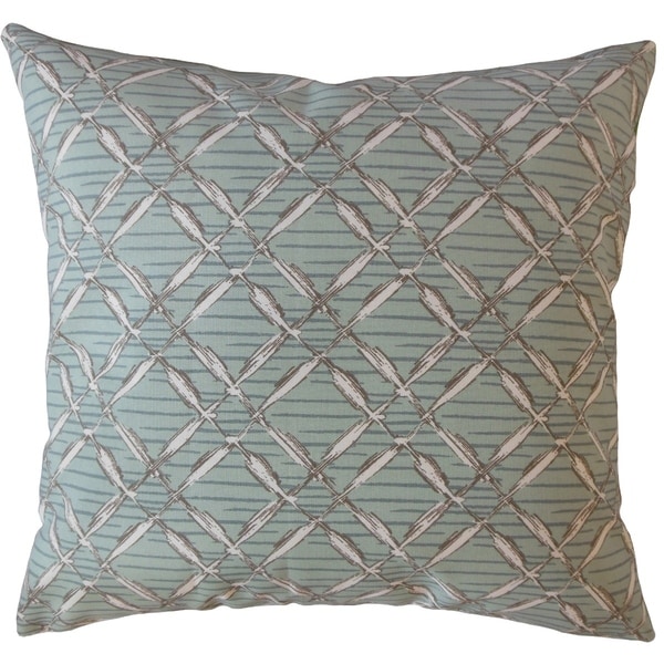 Taisce Geometric Throw Pillow Bluestone