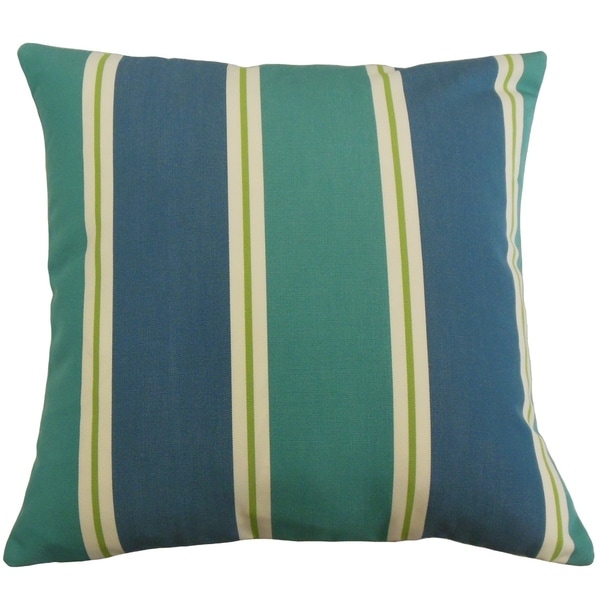 Quiqui Striped Throw Pillow Aegean
