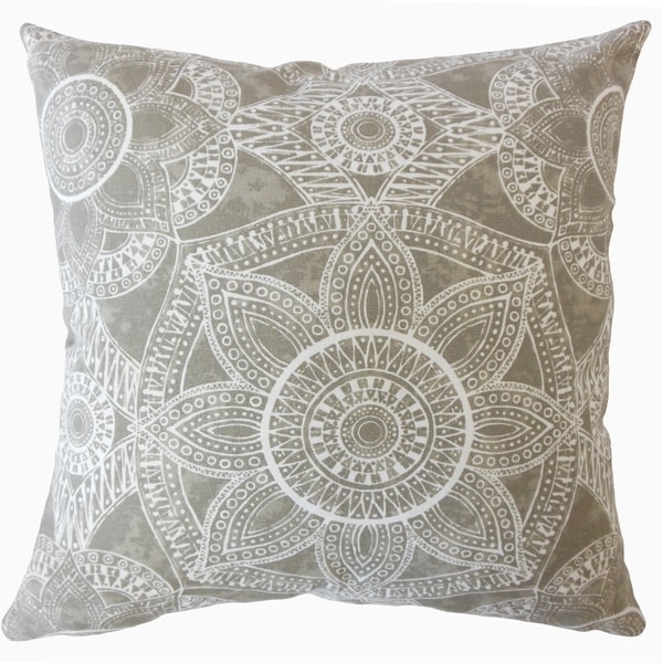 Nakia Graphic Throw Pillow Driftwood