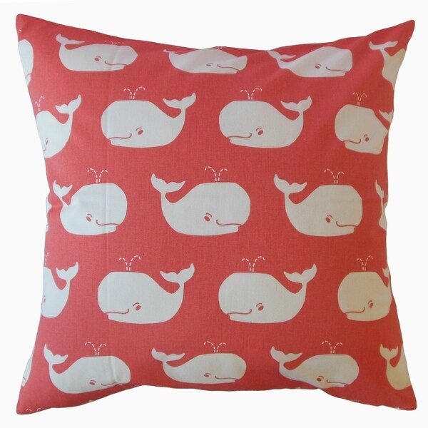 Laibah Graphic Throw Pillow Coral