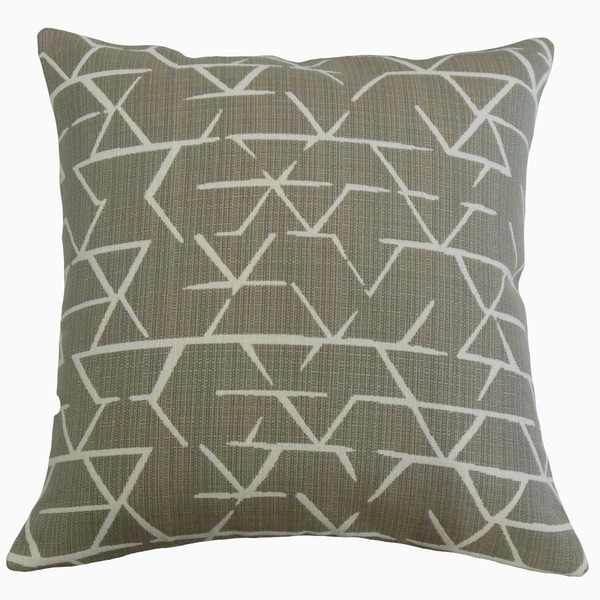 Umatilla Geometric Throw Pillow Taupe