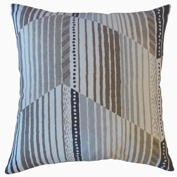 Parkin Stripes Throw Pillow Portobello