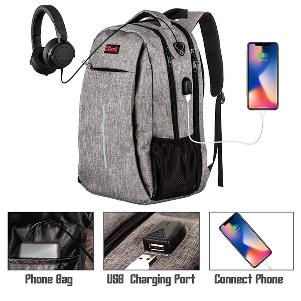 phone charging backpack