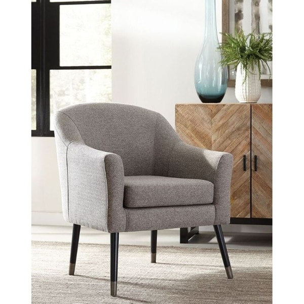 Shop Robbins Mid-century Modern Grey Accent Chair - Overstock - 27371099