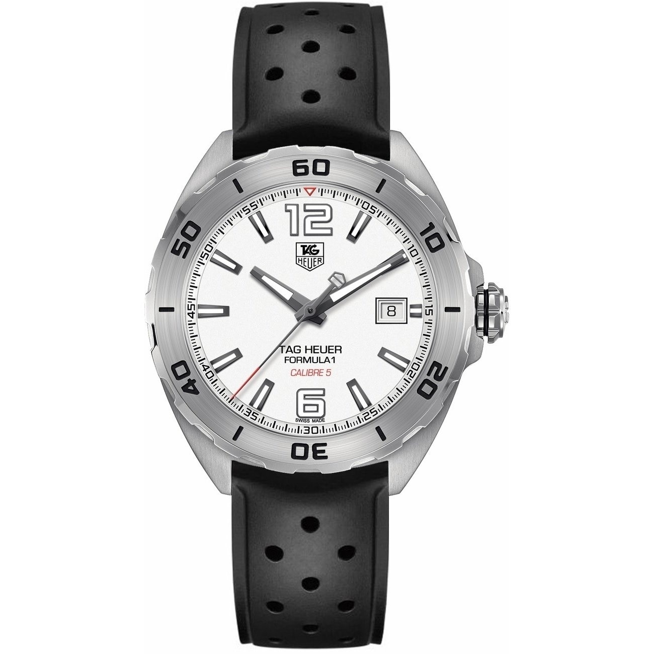 Shop Tag Heuer Men S Waz2114 Ft8023 Formula 1 Black Rubber Watch On Sale Overstock 27375571