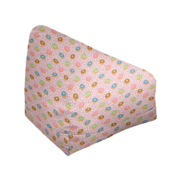 Katelyn Elizabeth Pink Donuts Pattern Bean Bag w/Filled Insert