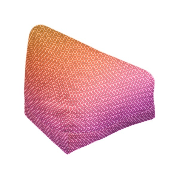 Katelyn Elizabeth Orange & Purple Mermaid Scales Bean Bag