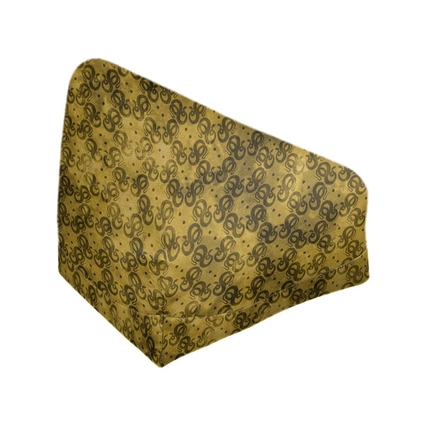 Katelyn Elizabeth Yellow Snakes Pattern Bean Bag