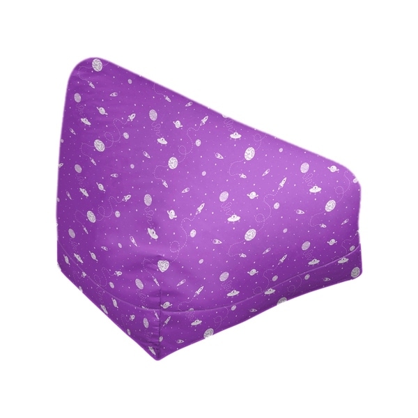 Katelyn Elizabeth Purple Outer Space Pattern Bean Bag