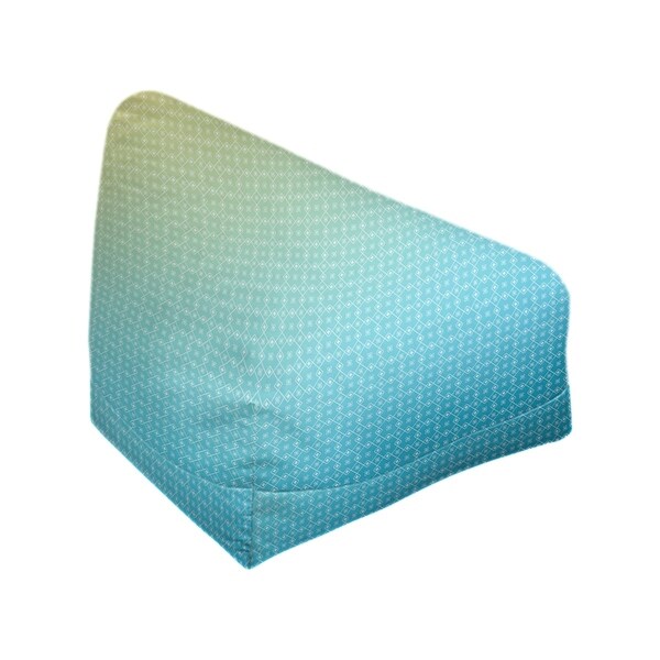 Katelyn Elizabeth Blue & Yellow Doily Pattern Bean Bag