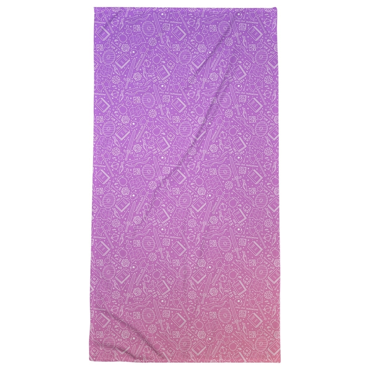 Katelyn Elizabeth Purple Pink Ombre Rpg Pattern Bath Towel Poly Cotton Overstock 27380053