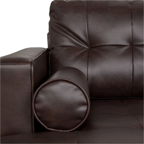 Shop Offex Upholstered Tufted Back L Shaped Sectional With Left
