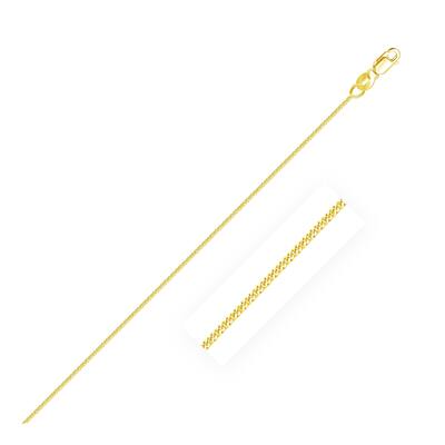 10k Yellow Gold Gourmette Chain Necklace 1.0mm