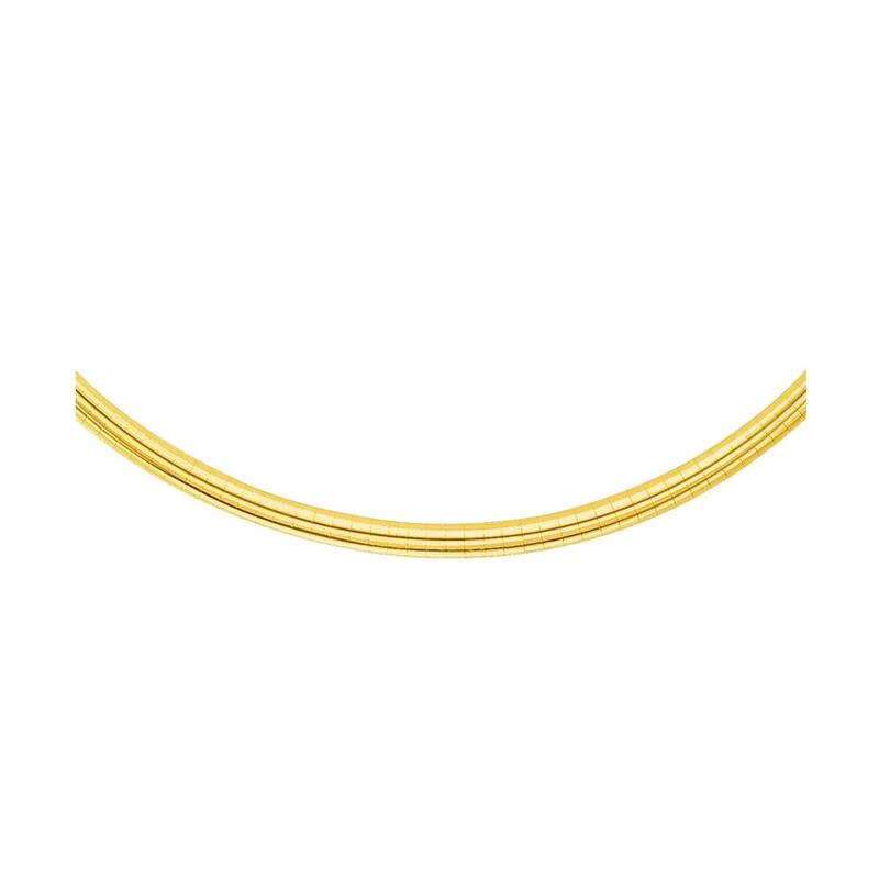 14k Yellow Gold Chain in a Classic Omega Design (4 mm)