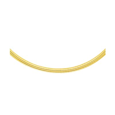 14k Yellow Gold Chain in a Classic Omega Design (4 mm)