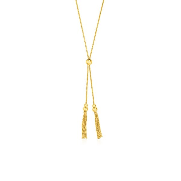 Gold y chain necklace Clearance